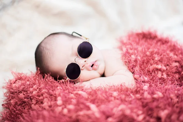 Neugeboren Asien Schönes Kind Und Kleines Kind Der Eltern — Stockfoto