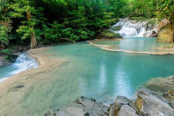 Beautiful Waterfall Forest Tropical Landscape Travel Vacation Thailand — Stock Photo, Image