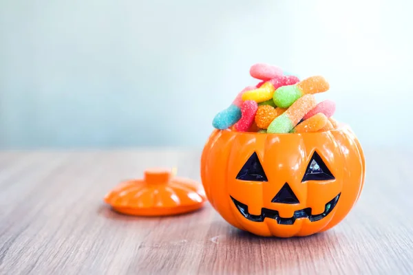 Selamat Hari Halloween Permen Manis Untuk Anak Dan Pesta — Stok Foto