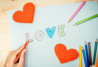 Sevgililer Günü ve En Tatlı Gün, Kalpli Aşk Konsepti