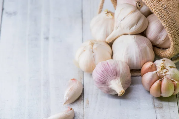 Garlic Cloves Bulb Food Cooking Kitchen — Stock Photo, Image