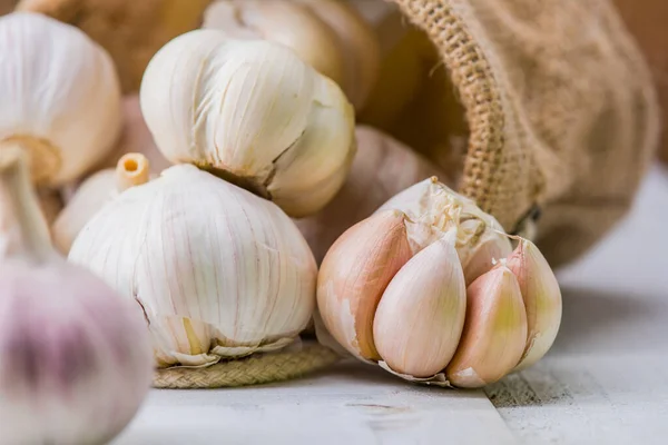 Garlic Cloves Bulb Food Cooking Kitchen — Stock Photo, Image