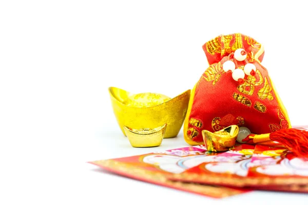 Año Nuevo Chino Lingotes Oro Chinos Estilo Tradicional Chino — Foto de Stock