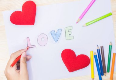 Sevgililer Günü ve En Tatlı Gün, Kalpli Aşk Konsepti