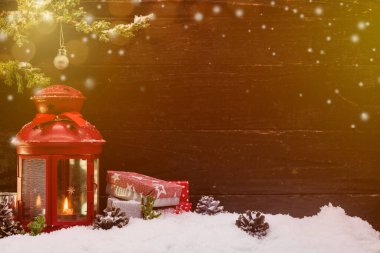 Mutlu Noeller ve mutlu yıllar, kar ve metin için fotokopi alanı olan kış mevsimi