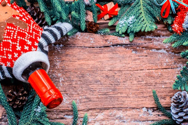 Composición Para Nuevo Año Concepto Celebración Navidad Para Fondo —  Fotos de Stock