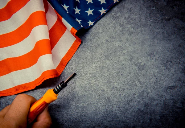 America Flag Background Labor Day — Stock Photo, Image