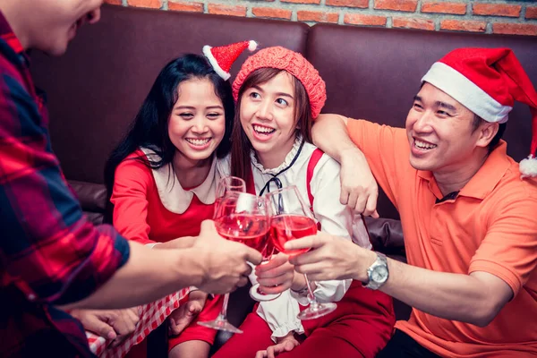 Christmas New Year Party Friends — Stock Photo, Image
