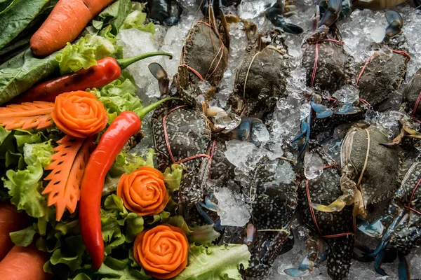 Frische Meeresfrüchte Zum Abendessen Vom Buffet — Stockfoto