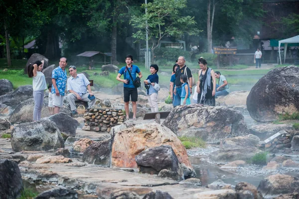 Jeason Thailand Julho 2017 Ferva Ovo Piscina Mineral Jeason Nationpark — Fotografia de Stock