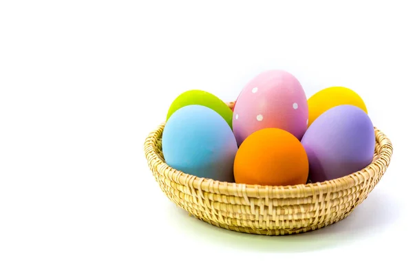 Close Shot Easter Eggs Easter Celebration Concept Background — Stock Photo, Image