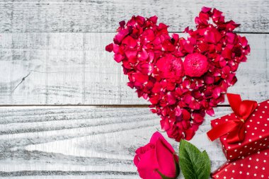 Arkaplan için romantik Sevgililer Günü kompozisyonu