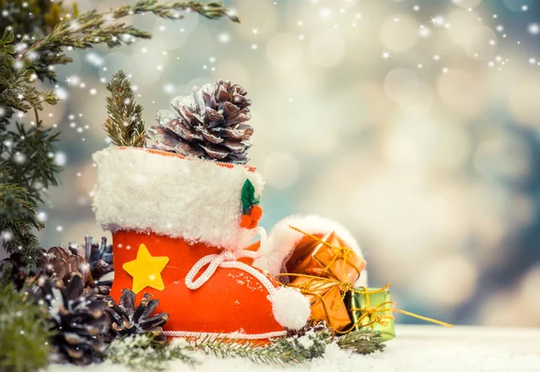 Vrolijk Kerstfeest Gelukkig Nieuwjaar Winter Seizoen Decoraties — Stockfoto