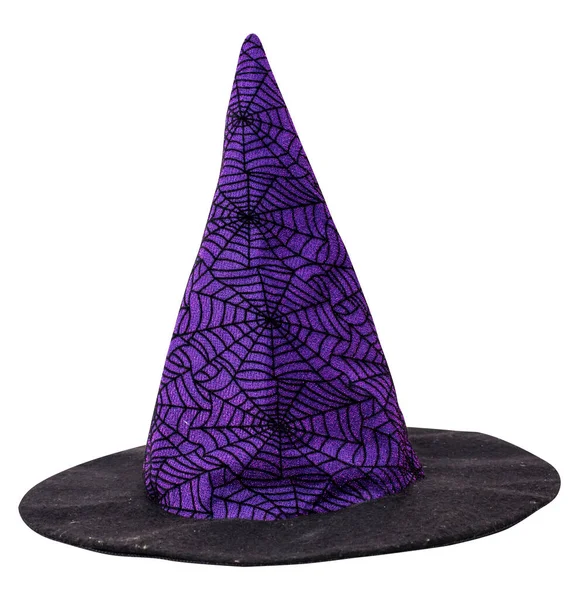 ハロウィン パスで白に隔離された魔女の帽子 — ストック写真