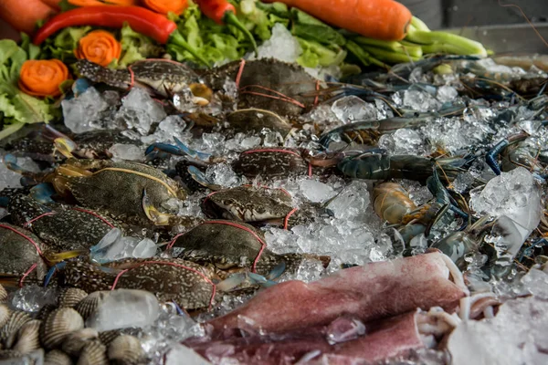 Frische Meeresfrüchte Zum Abendessen Vom Buffet — Stockfoto
