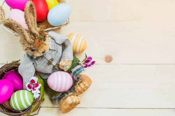 Concepto Pascua Feliz Huevos Pascua Coloridos Para Fondo Celebrativo —  Fotos de Stock