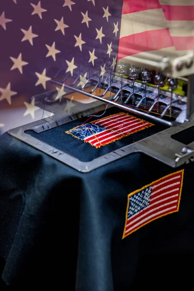 American Flag Background Memorial Flag Independence Election Veterans Day — Stock Photo, Image