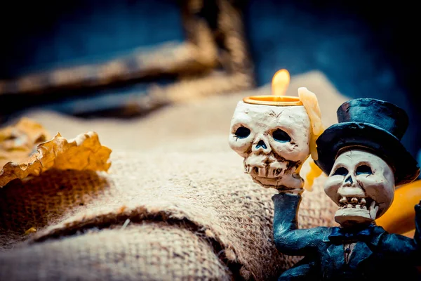 Halloween Mit Kopierraum Und Kürbis — Stockfoto