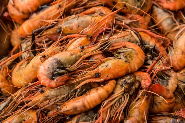 Свіжі Креветки Морепродукти Вечерю — стокове фото