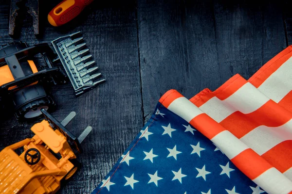 Construction Tools Copy Space Labor Day — Stock Photo, Image