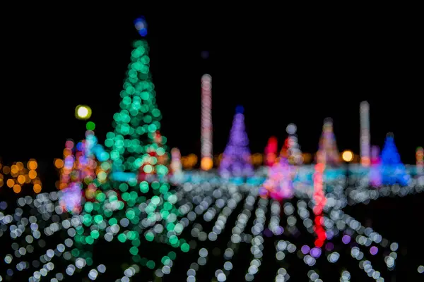 Decoración Ligera Navidad Abstracto Fondo Borroso Bokeh — Foto de Stock