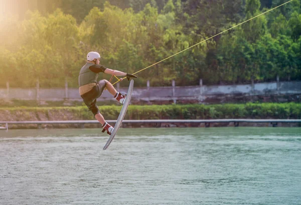 Wakeboarding Parque Wake Deportes Aire Libre Extremos — Foto de Stock