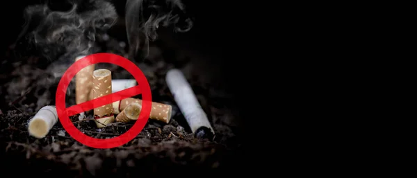 Niet Roken World Tobacco Day Kopieer Ruimte Voor Tekst — Stockfoto