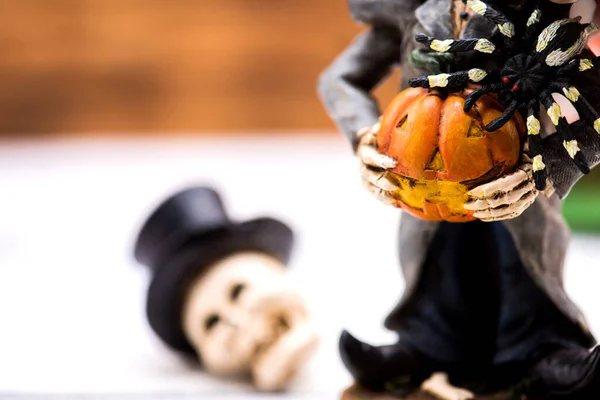 Happy Halloween Mit Kürbis Zum Feiern Trick Oder Leckerbissen Herbst — Stockfoto