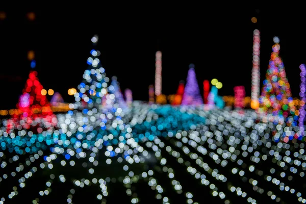 Decoração Luz Natal Abstrato Bokeh Blur Fundo — Fotografia de Stock