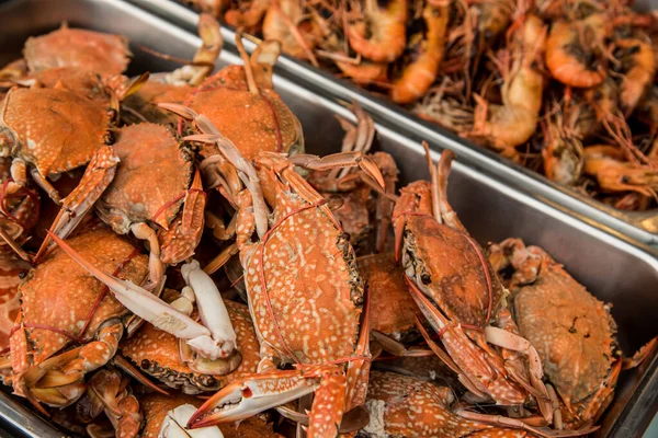 Frische Krabben Meeresfrüchte Zum Abendessen — Stockfoto