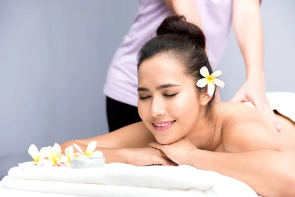 Close Shot Beautiful Asian Woman Having Spa Treatment — Stock Photo, Image