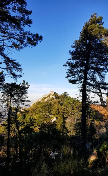 Antico castello sulla montagna — Foto Stock