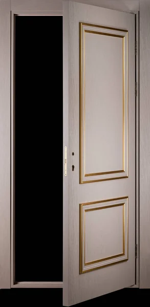 Colored Entrance opened Door. Interior Design — Stock Photo, Image