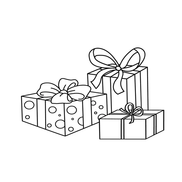 Christmas Gift Box Coloring Pages 