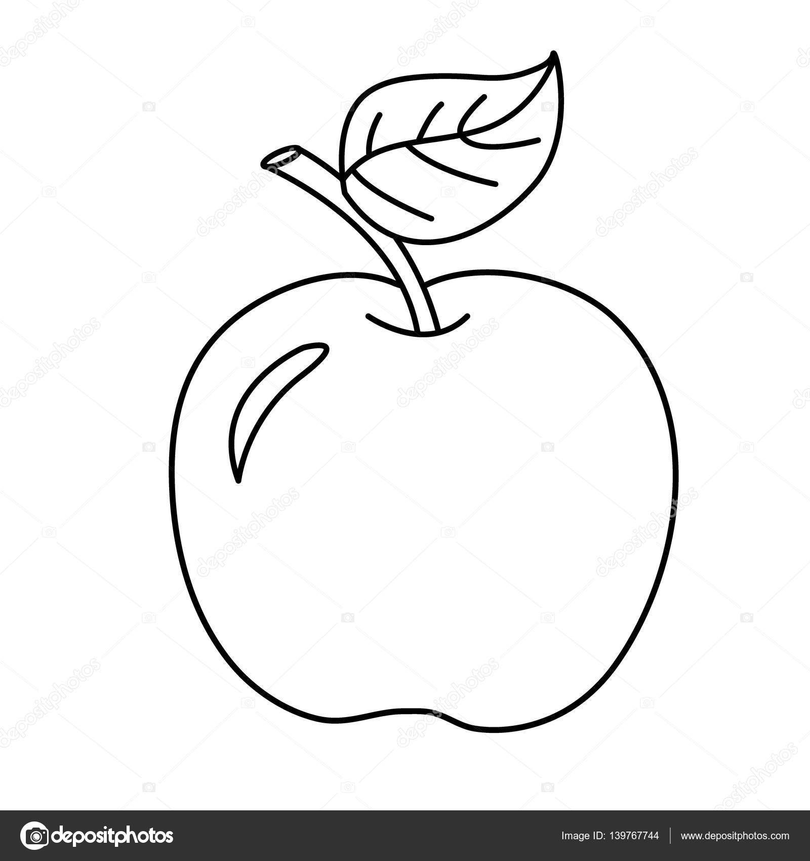 Desenho De Página Para Colorir Ilustração Desafio Contagem Frutas