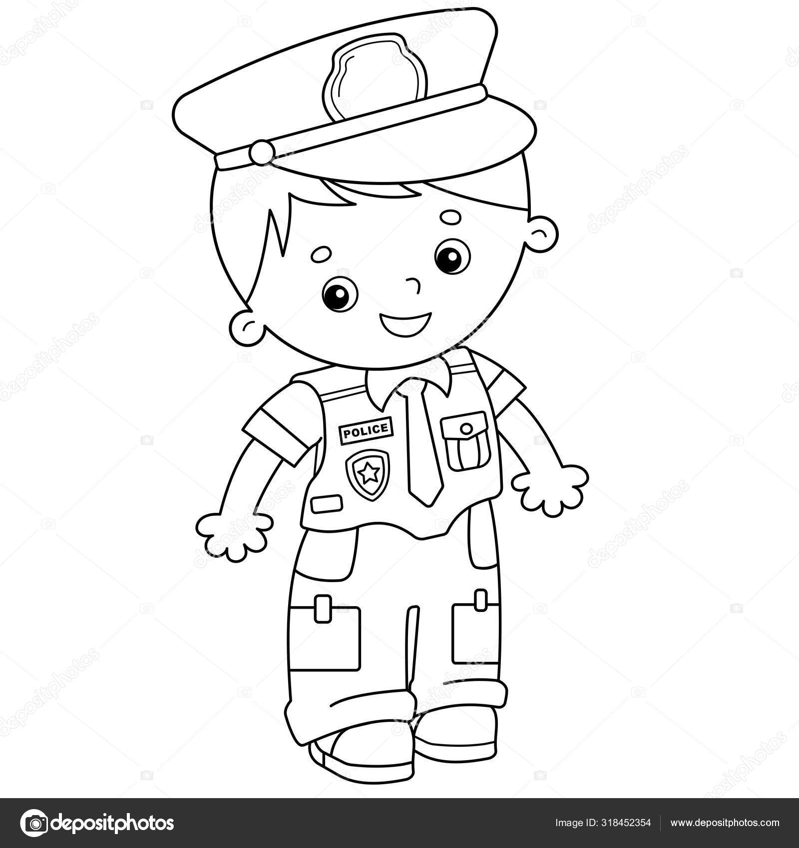 Desenho de Carro de polícia para Colorir - Colorir.com