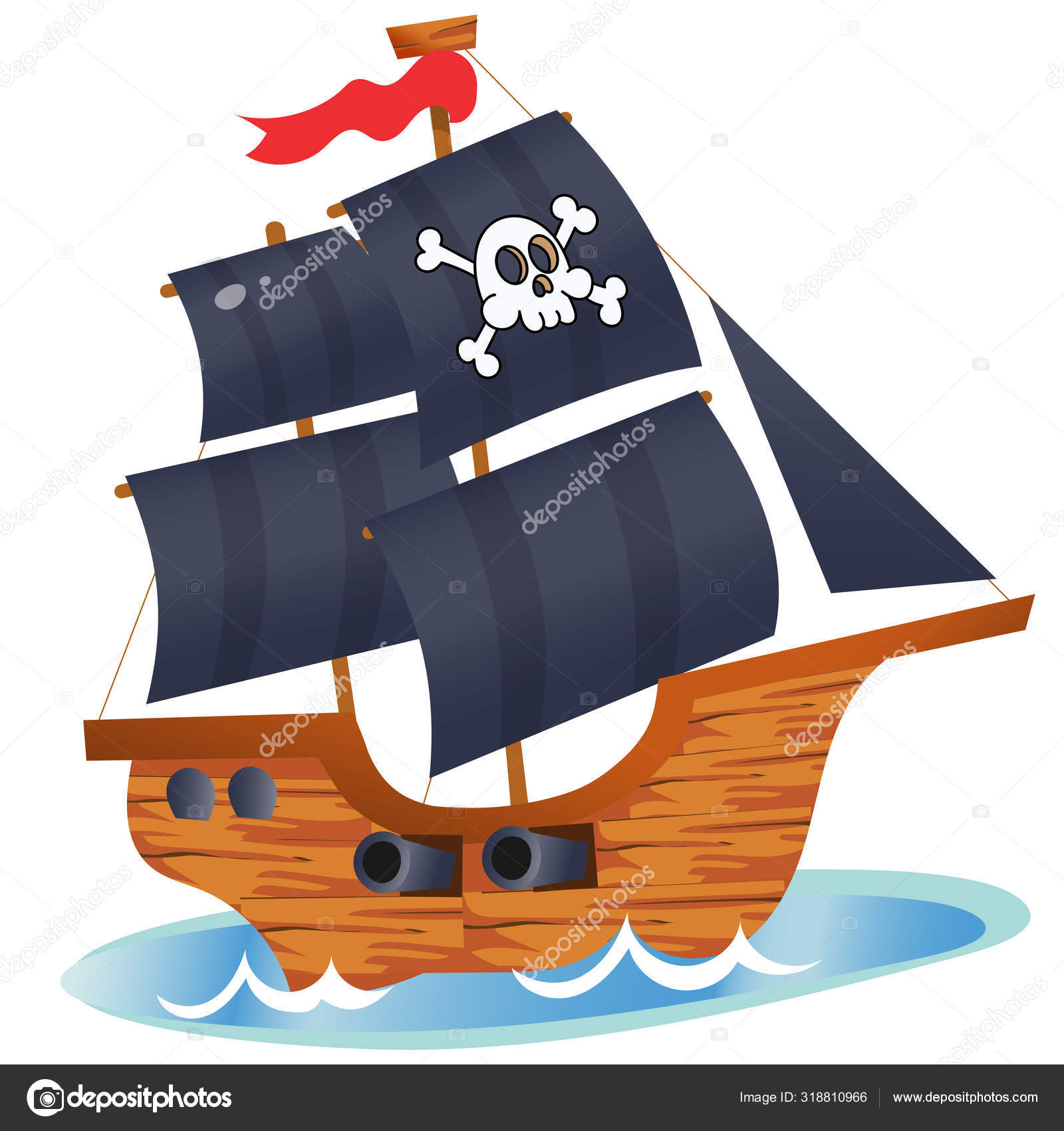 How To Draw A Pirate Ship Art Hub - img-Bagheera