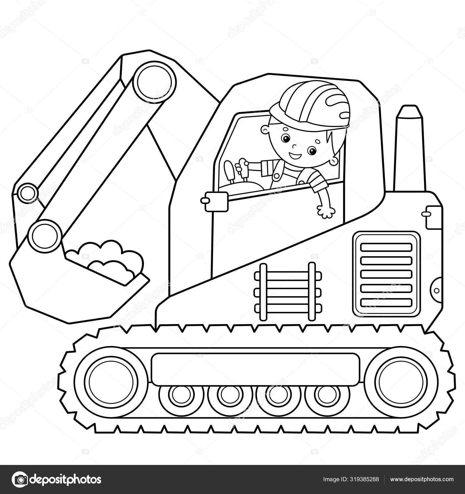 Desenhos de Trator para colorir - Páginas para impressão grátis