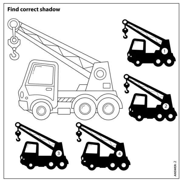 Jogo Puzzle Para Crianças Encontra Sombra Correcta Desenho Página Colorir  imagem vetorial de Oleon17© 359205560