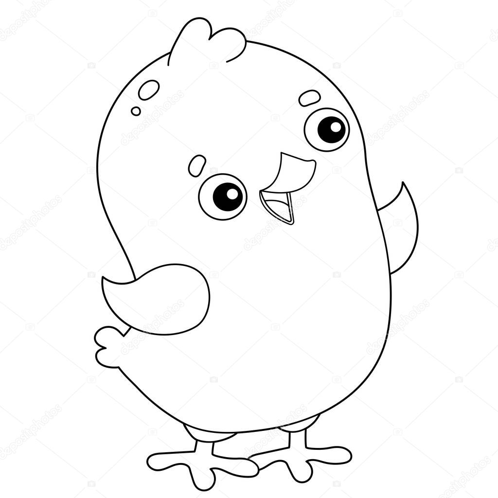 Download Coloring Page Outline Of Cartoon Chick Farm Animals Coloring Book For Kids Premium Vector In Adobe Illustrator Ai Ai Format Encapsulated Postscript Eps Eps Format