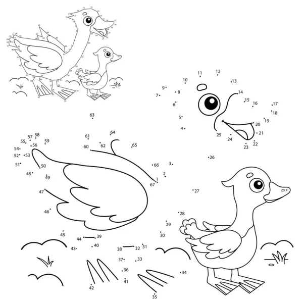 Çocuklar için Eğitici Bulmaca Oyunu: Sayı oyunu. Kazlı çizgi film kazı. Çiftlik hayvanları. Çocuklar için boyama kitabı.