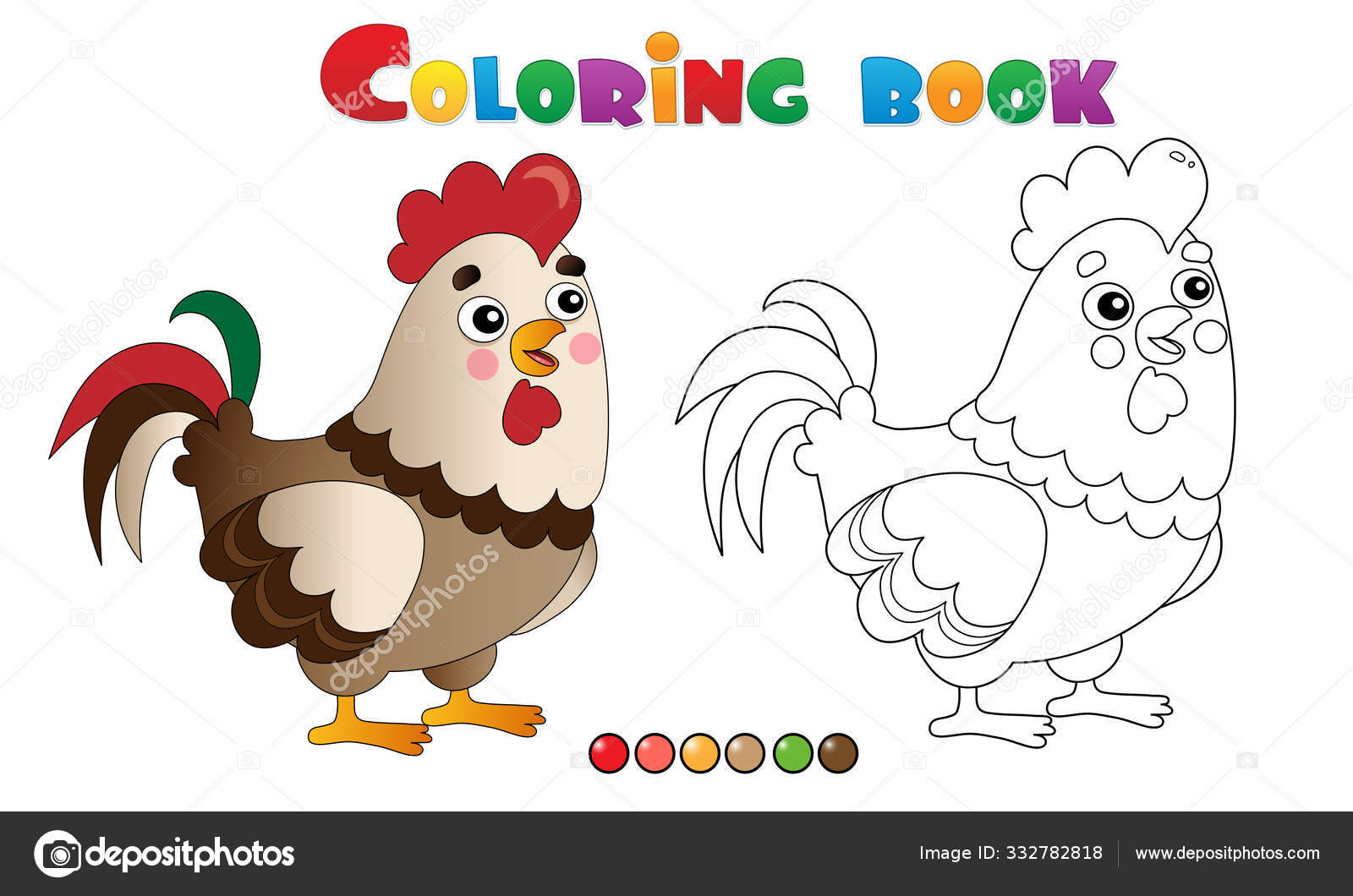 imprima a cor dos ovos de galinha de acordo com o número de livros de  colorir