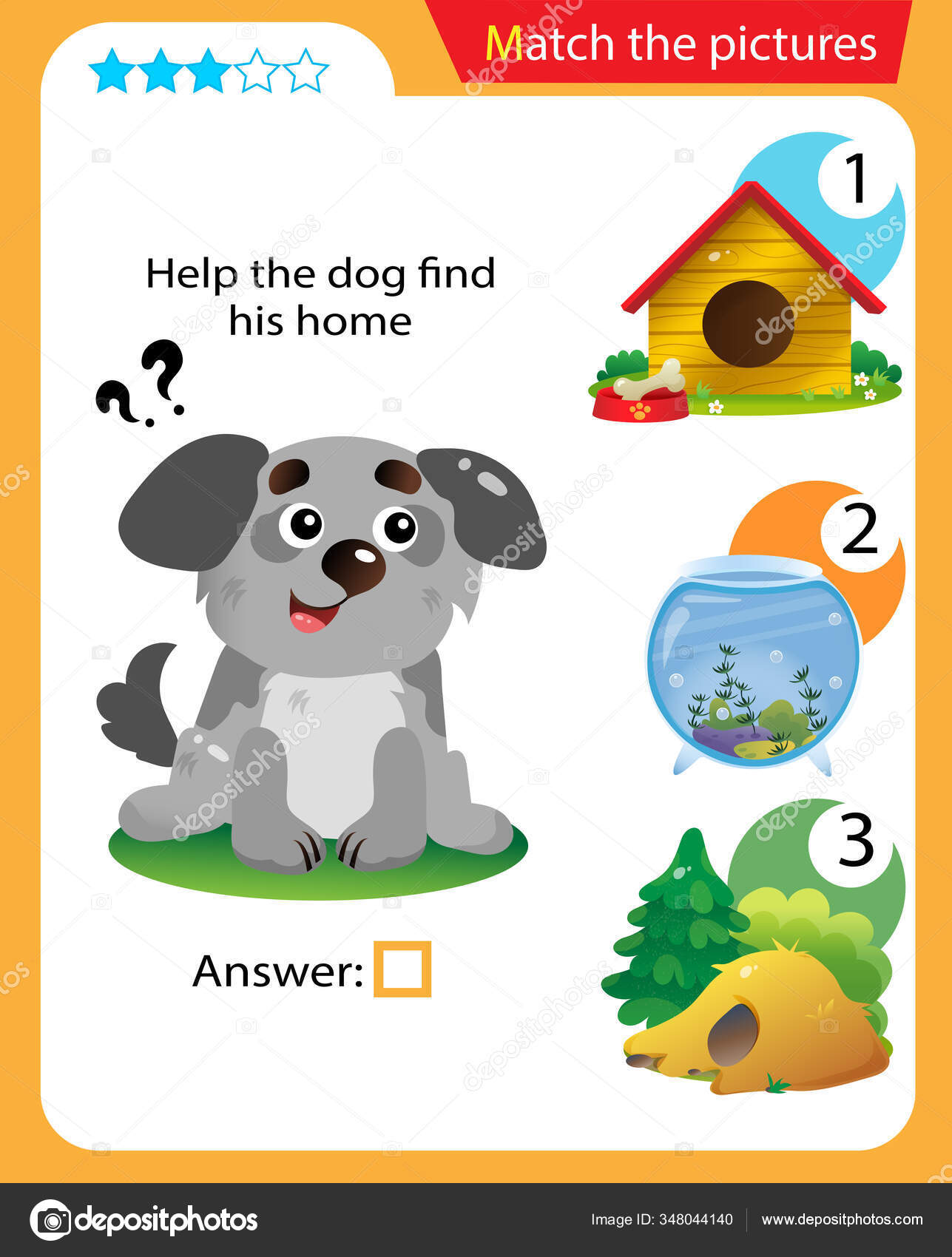 Dog Puzzle for Kids