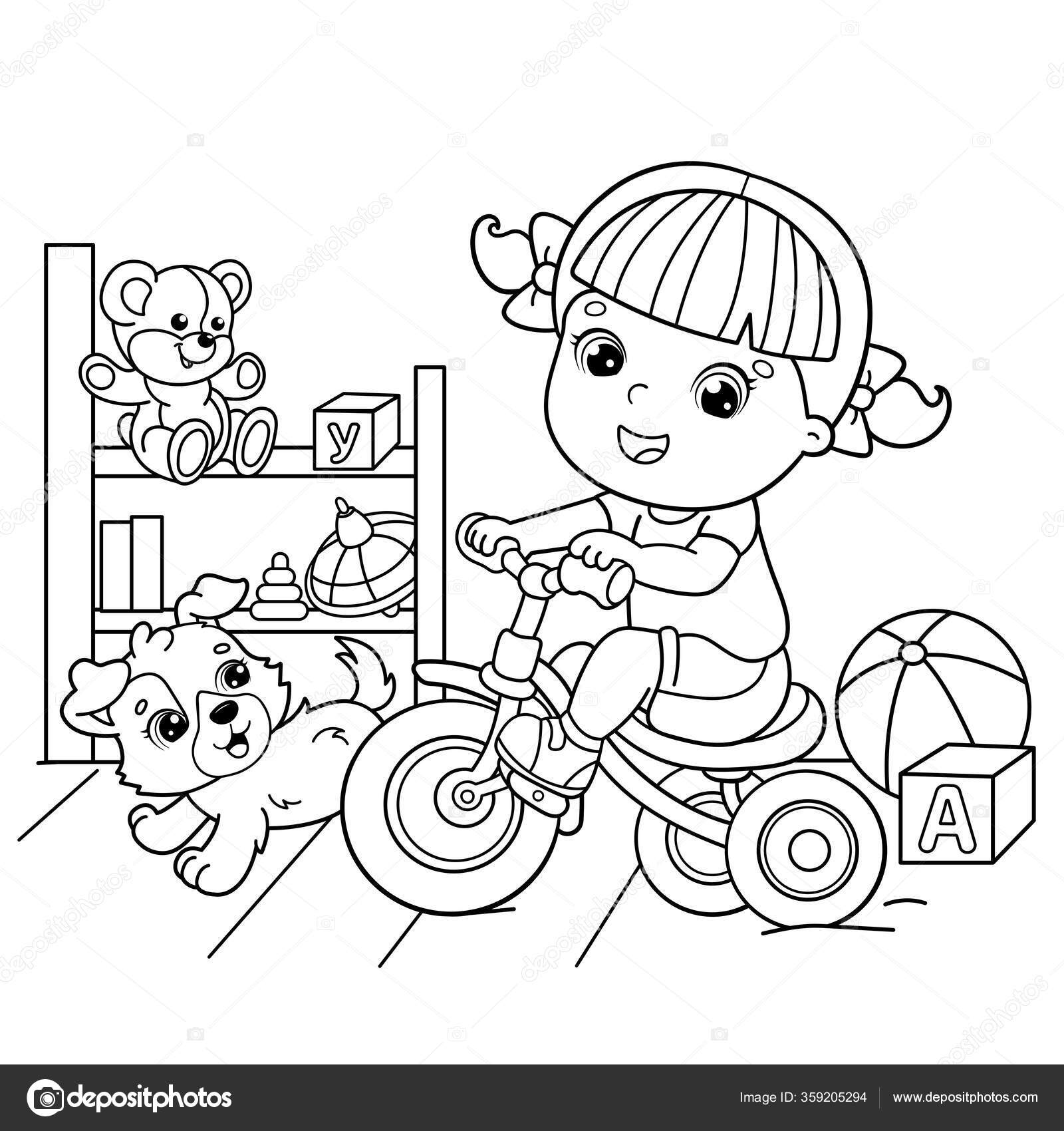 Desenho de Bicicleta infantil para Colorir - Colorir.com