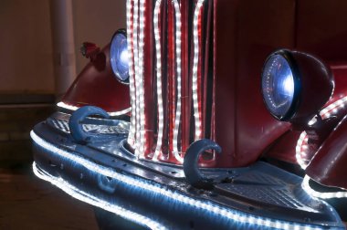 Işıklı Noel araba