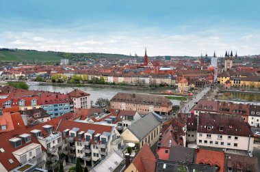 Panorama, Würzburg, Almanya