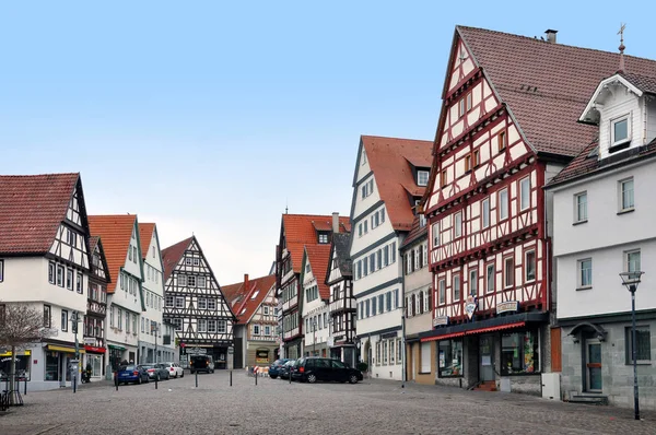 Casas de entramado de madera de Leonberg — Foto de Stock