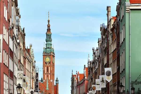 Gamla gågatan i Gdansk — Stockfoto