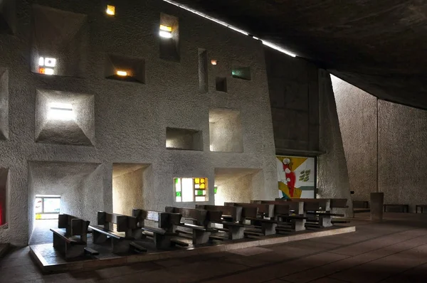 Ronchamp kilisede iç