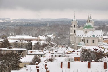 Panorama Grodno snowfal sonra